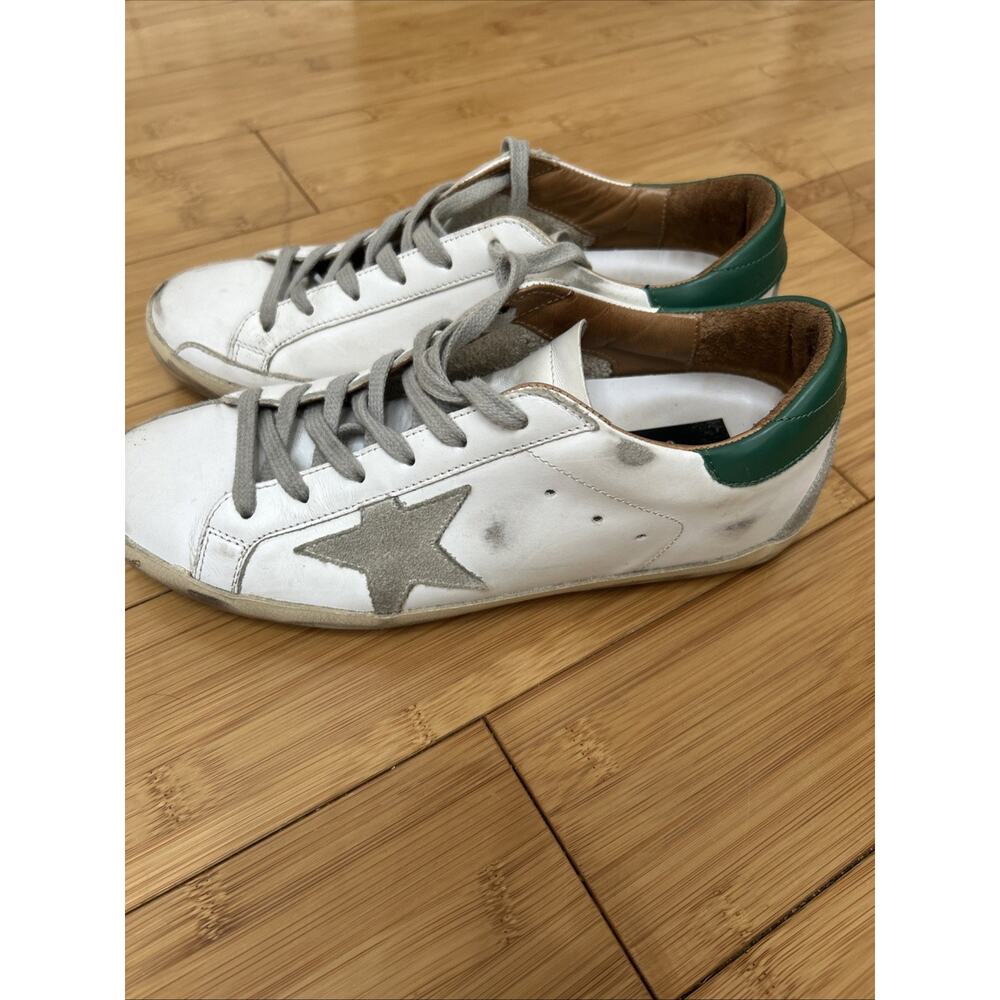 Golden Goose GGDB Super-Star Distressed Leather Sneakers Luxury Woman’s Sz 38